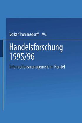 Trommsdorff |  Handelsforschung 1995/96 | Buch |  Sack Fachmedien