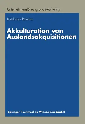 Reineke |  Akkulturation von Auslandsakquisitionen | Buch |  Sack Fachmedien