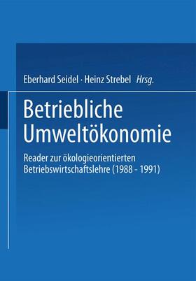 Strebel / Seidel |  Betriebliche Umweltökonomie | Buch |  Sack Fachmedien
