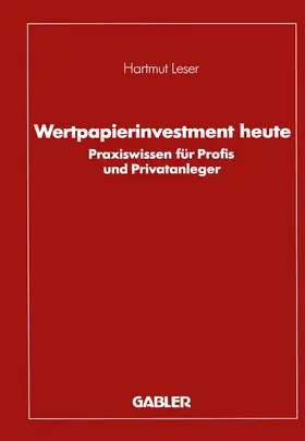 Leser |  Wertpapierinvestment heute | Buch |  Sack Fachmedien