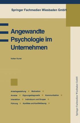  Angewandte Psychologie im Unternehmen | Buch |  Sack Fachmedien