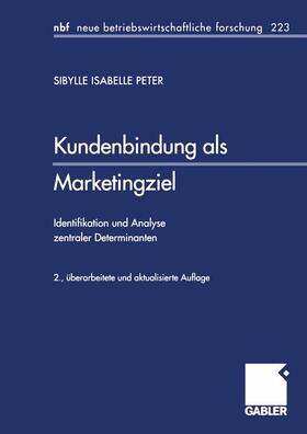 Peter |  Peter, S: Kundenbindung als Marketingziel | Buch |  Sack Fachmedien