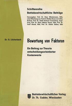 Löcherbach |  Bewertung von Faktoren | Buch |  Sack Fachmedien