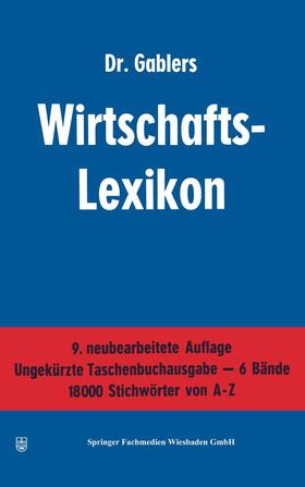 Sellien |  Dr. Gablers Wirtschafts-Lexikon | Buch |  Sack Fachmedien