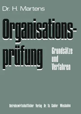 Martens |  Organisationsprüfung | Buch |  Sack Fachmedien