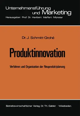 Schmitt-Grohé |  Produktinnovation | Buch |  Sack Fachmedien