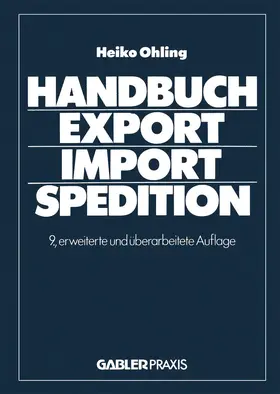 Heiko |  Handbuch Export ¿ Import ¿ Spedition | Buch |  Sack Fachmedien