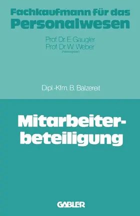 Balzereit |  Mitarbeiterbeteiligung | Buch |  Sack Fachmedien