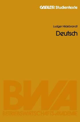 Hildebrandt |  Deutsch | Buch |  Sack Fachmedien
