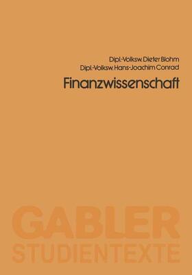 Blohm |  Finanzwissenschaft | Buch |  Sack Fachmedien