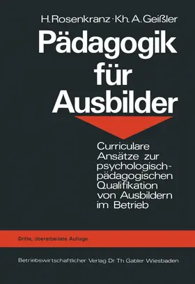 Rosenkranz |  Pädagogik für Ausbilder | Buch |  Sack Fachmedien