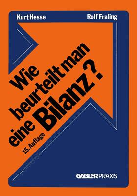 Hesse |  Wie beurteilt man eine Bilanz? | Buch |  Sack Fachmedien