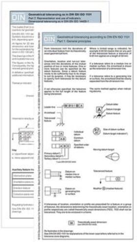 Bertschat / DIN e.V. |  Geometrical tolerancing according to DIN EN ISO 1101 Part 1 and Part 2 | Sonstiges |  Sack Fachmedien