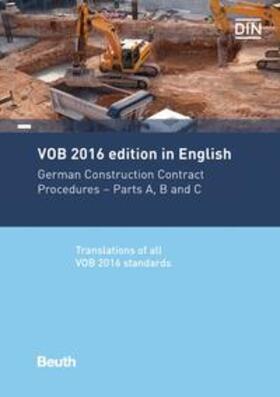 DIN e.V. |  VOB 2016 edition in English | Buch |  Sack Fachmedien