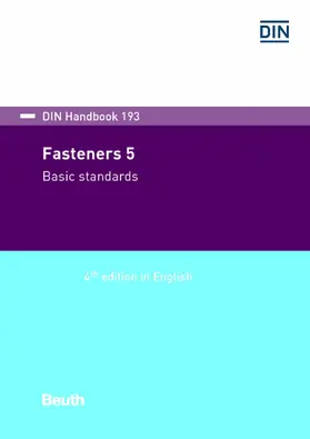 DIN e.V. |  Fasteners 5 | eBook | Sack Fachmedien