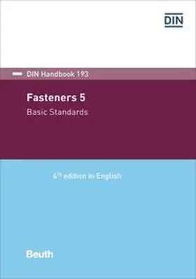 DIN e.V. |  Fasteners 5 - Book with e-book | Buch |  Sack Fachmedien