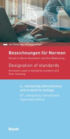 Dittberner / Krüger |  Bezeichnungen für Normen | Buch |  Sack Fachmedien
