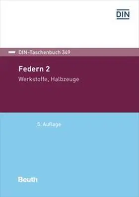 DIN e.V. |  Federn 2 - Buch mit E-Book | Buch |  Sack Fachmedien