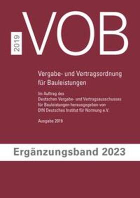 DIN e.V. |  VOB Ergänzungsbd.23 / Buch+Ebook | Buch |  Sack Fachmedien