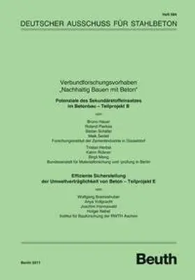 Brameshuber / Hannawald / Hauer |  Verbundforschungsvorhaben "Nachhaltig Bauen mit Beton" - Buch mit E-Book | Buch |  Sack Fachmedien