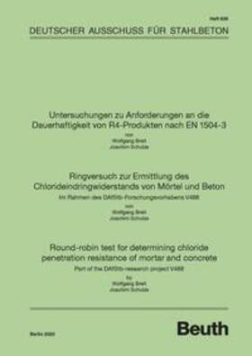 DAfStb |  Untersuchungen zu Anforderungen an die Dauerhaftigkeit von R4-Produkten nach EN 1504-3 - Buch mit E-Book | Buch |  Sack Fachmedien