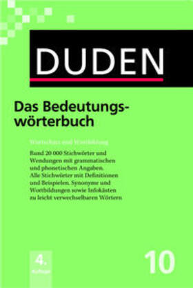 Dudenredaktion |  Das Bedeutungswörterbuch | Buch |  Sack Fachmedien