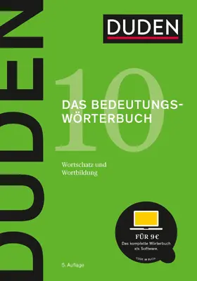 Dudenredaktion |  Duden – Das Bedeutungswörterbuch | eBook | Sack Fachmedien