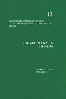  Die Zeit Wenzels (1393-1396) | Buch |  Sack Fachmedien