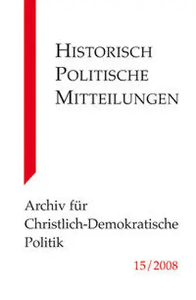 Buchstab / Kleinmann |  Historisch-Politische Mitteilungen | Buch |  Sack Fachmedien