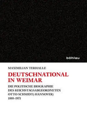 Terhalle |  Deutschnational in Weimar | Buch |  Sack Fachmedien