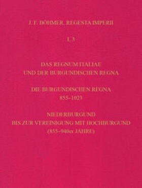  Regesta Imperii. I. Die Regesten des Kaiserreichs unter den Karolingern 751-918 (987/1032) | Buch |  Sack Fachmedien