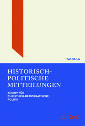 Küsters / Buchstab / Kleinmann |  Historisch-Politische Mitteilungen 20 (2013) | Buch |  Sack Fachmedien