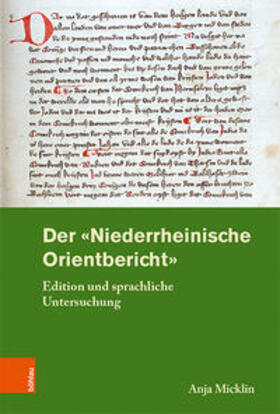 Micklin |  Der »Niederrheinische Orientbericht« | Buch |  Sack Fachmedien