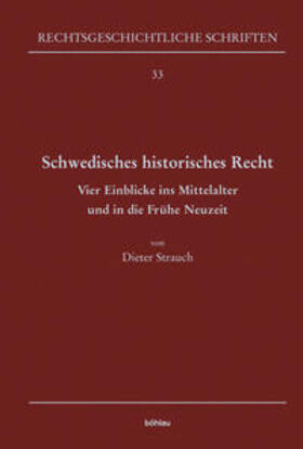 Strauch |  Strauch, D: Schwedisches historisches Recht | Buch |  Sack Fachmedien