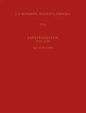  Regesta Imperii IV, 4, Lfg. 6: 1195-1198. Cölestin III. | Buch |  Sack Fachmedien