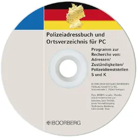 Polizeiadressbuch und Ortsverzeichnis für PC | Sonstiges | 978-3-415-02439-7 | sack.de