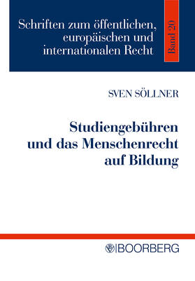 Söllner |  Studiengebühren und das Menschenrecht auf Bildung | Buch |  Sack Fachmedien
