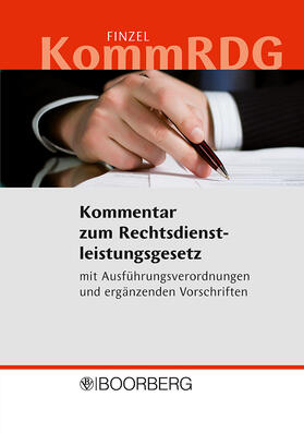 Finzel |  KommRDG - Kommentar zum Rechtsdienstleistungsgesetz | Buch |  Sack Fachmedien
