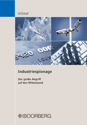 Schaaf |  Industriespionage | Buch |  Sack Fachmedien