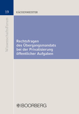 Käckenmeister |  Rechtsfragen des Übergangmandats | Buch |  Sack Fachmedien