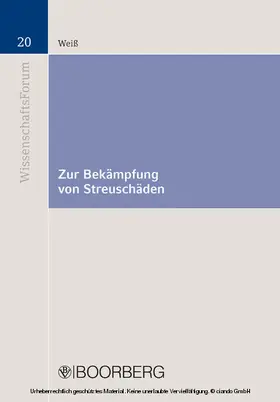 Weiß |  Zur Bekämpfung von Streuschäden | eBook | Sack Fachmedien