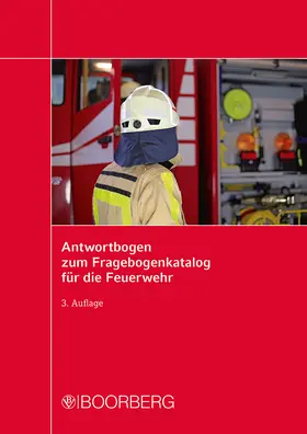 Gerk / Egelhaaf |  Antwortbogen zum Fragebogenkatalog für die Feuerwehr | Buch |  Sack Fachmedien