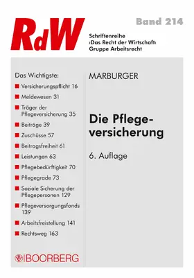 Marburger |  Die Pflegeversicherung | eBook | Sack Fachmedien