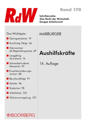 Marburger |  Aushilfskräfte | eBook | Sack Fachmedien