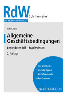 Niebling |  Allgemeine Geschäftsbedingungen | eBook | Sack Fachmedien