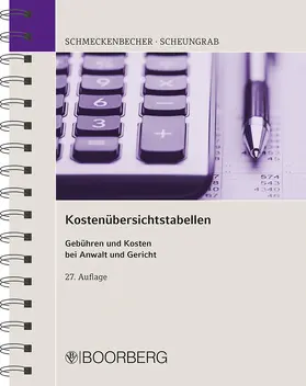 Scheungrab |  Kostenübersichtstabellen | Buch |  Sack Fachmedien