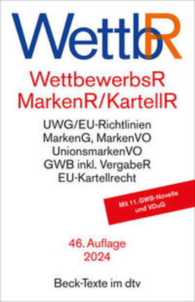  Wettbewerbsrecht, Markenrecht und Kartellrecht: WettbR | Buch |  Sack Fachmedien