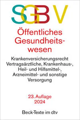  SGB V Recht des öffentlichen Gesundheitswesens | Buch |  Sack Fachmedien