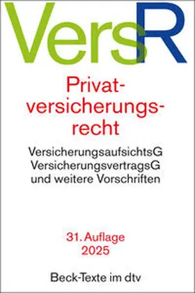  Privatversicherungsrecht: VersR | Buch |  Sack Fachmedien