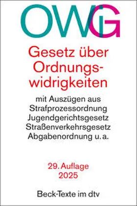  Gesetz über Ordnungswidrigkeiten | Buch |  Sack Fachmedien